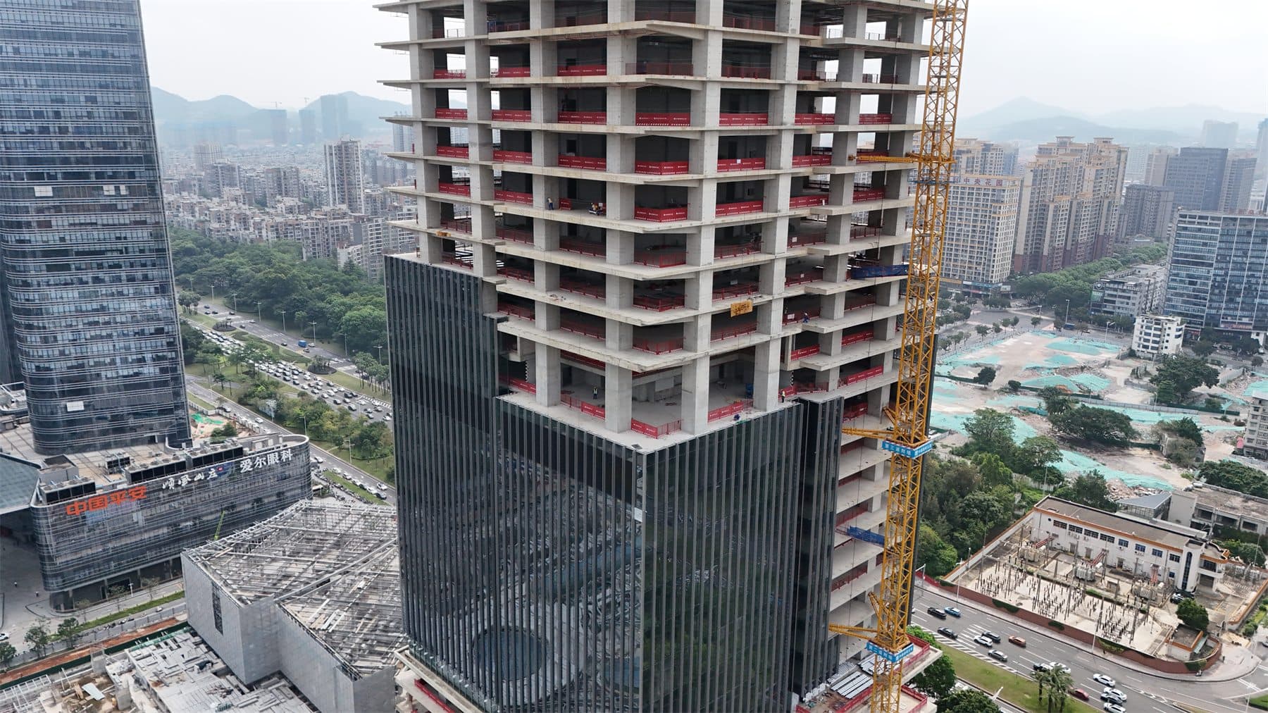 Dongguan CR MixC Tower T2 curtain wall steel structure project