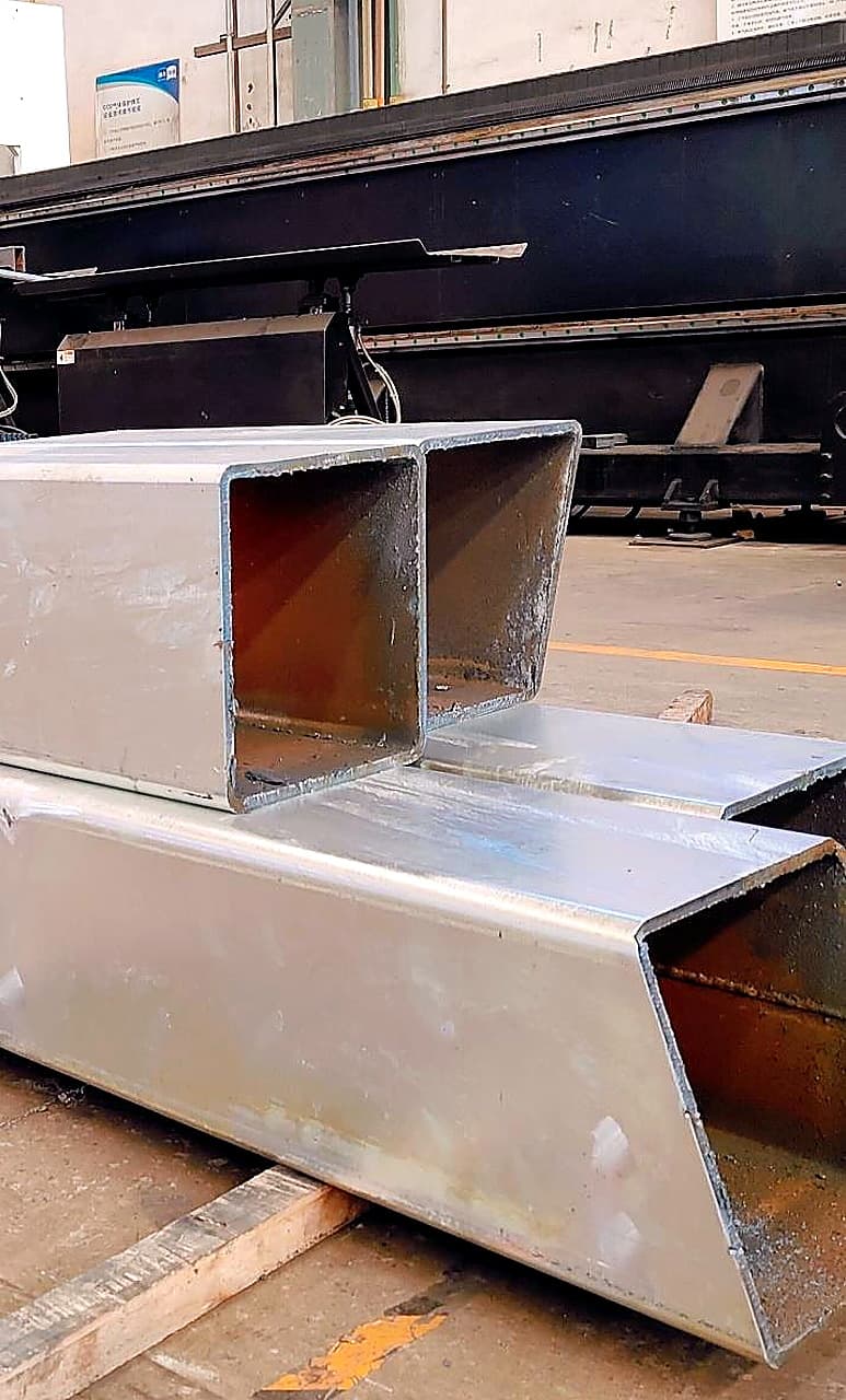 Curtain wall steel supporting parts fabricated in China