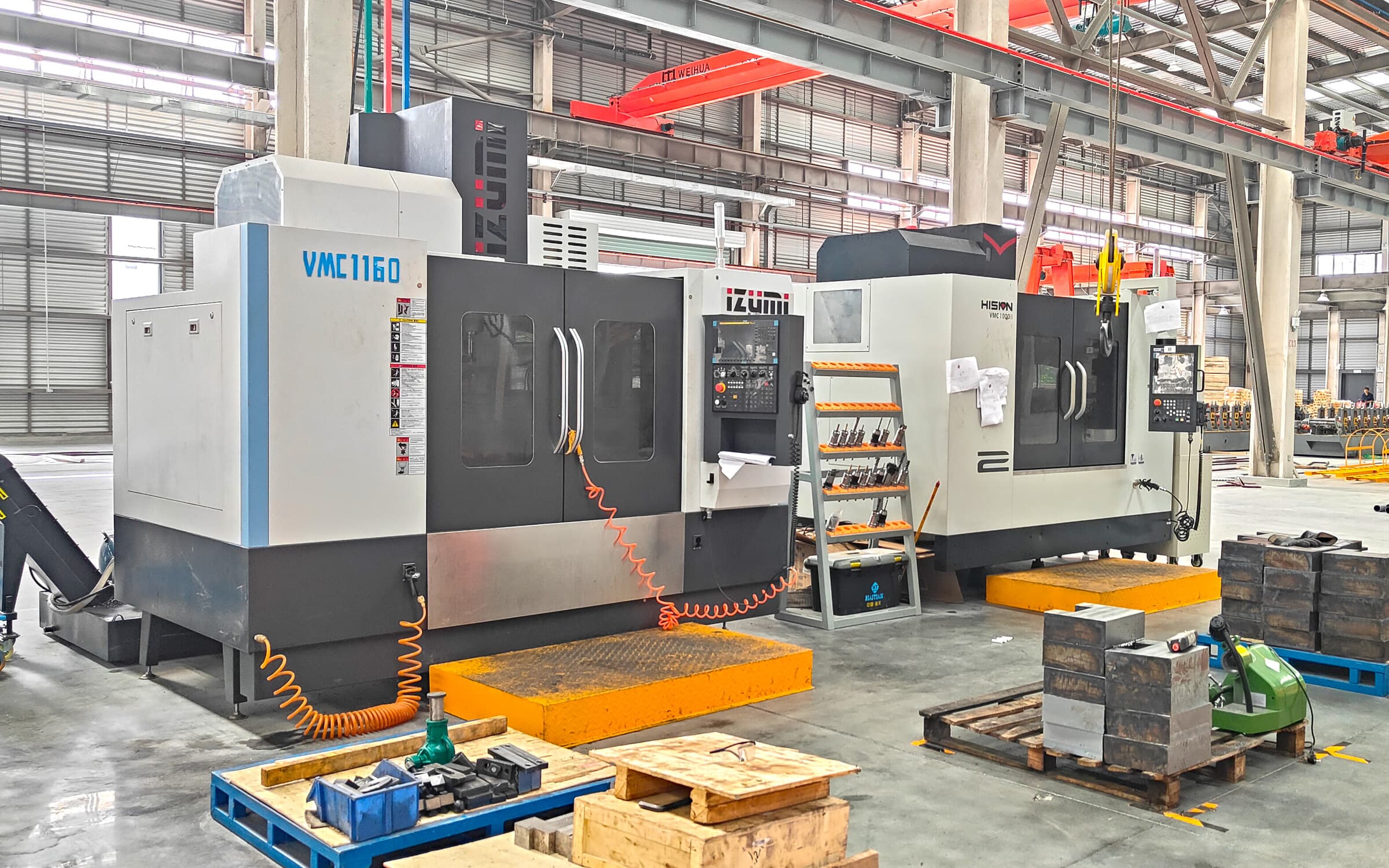 Figure 3 — CNC machining area at the PARKTEC factory.