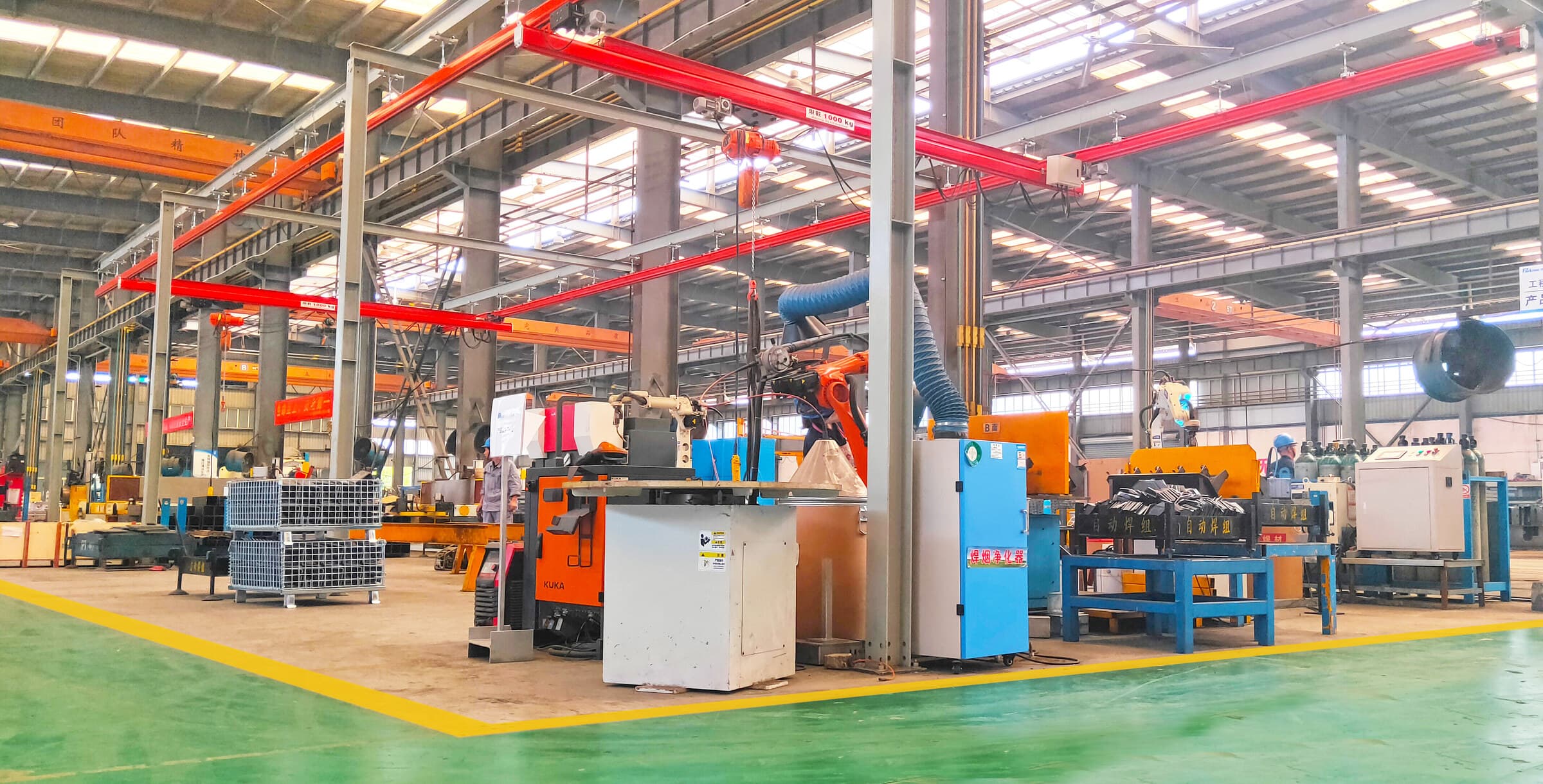 整机预装 equipment at PARKTEC factory