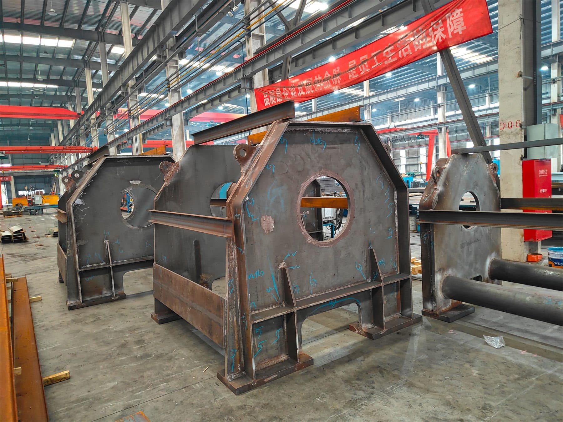 Offshore and marine steel fabrication parts